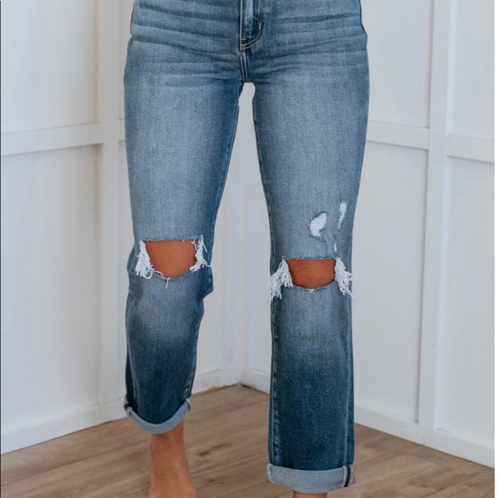 Arie High Rise Kan Can Jeans